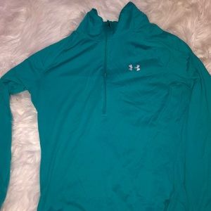 Teal under armor quarter zip